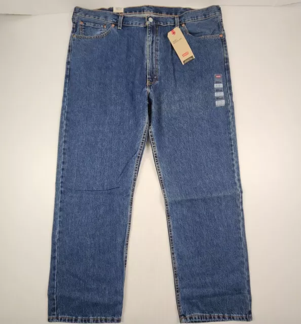 Levi's Big & Tall 505 Regular Straight Leg Blue Denim Jeans NEW 045054886 2