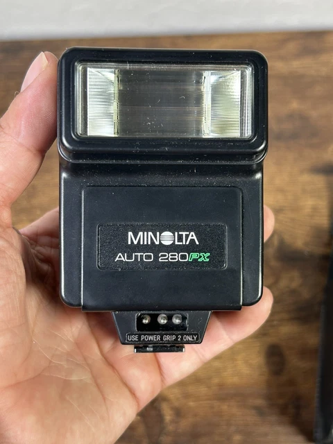 MINOLTA AUTO ELECTROFLASH 280 PX Flash Case Made in Japan 2