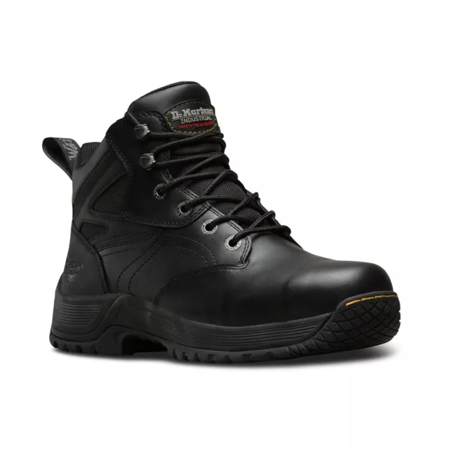 Dr Martens TORNESS DM Docs St S1P Acier Bout Coqué Noir Cuir Sécurité Bottes Ppe