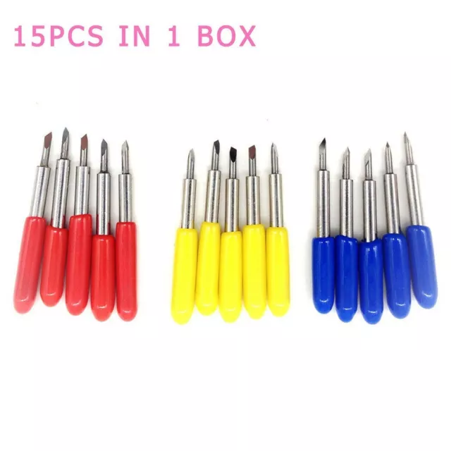 Professional 15x Carbide Blade Set for Roland Vinyl Cutter Precise Cutting