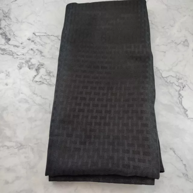 Mainstays 60"x 84" Black Woven Textured Rectangle Fabric Tablecloth Table NEW