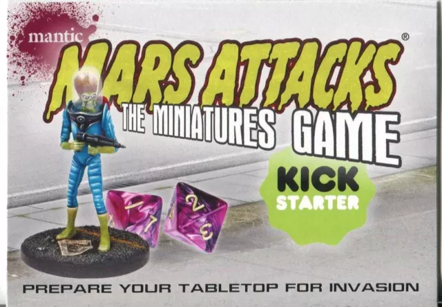 Mars Attacks Invasion Minatures Game Promo Kickstarter Chase Card