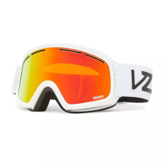 VonZipper Trike Snow Goggle - White Gloss - Lens: Fire Chrome