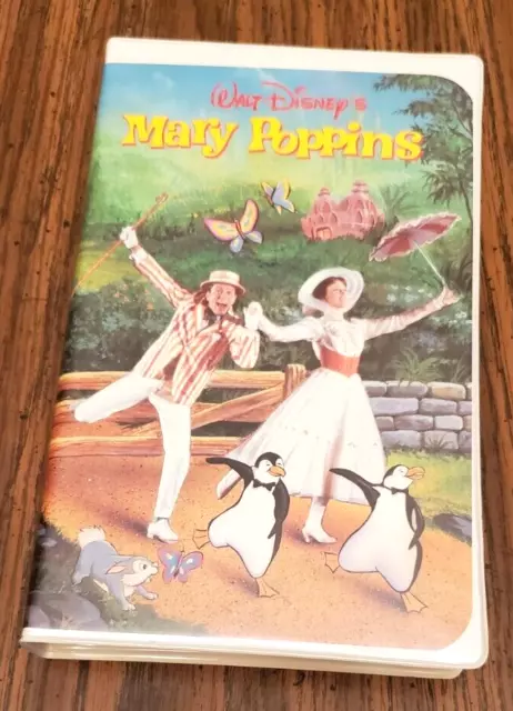 Walt Disneys Mary Poppins VHS 1998 Red Label/Diamond #023 Vtg Original Clamshell