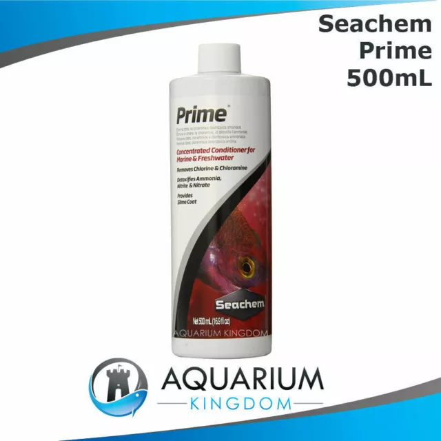 Seachem Prime 500mL Water Conditioner Ager Marine Saltwater Freshwater Fish Tank