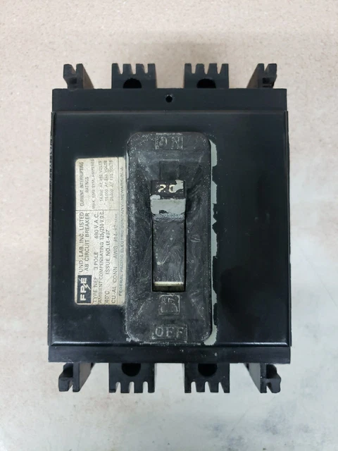 Federal Pacific NEF213020 1 Pole Circuit Breaker