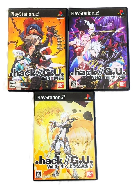 HACK GU VOL 1 2 3 Dot Hack G.U. PS2 Playstation 2 NTSC-J