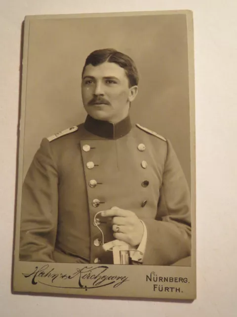 Nürnberg - Fürth - Soldat in Uniform - Offizier Regiment Nr. 21 - Portrait / CDV
