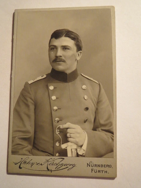 Nürnberg - Fürth - Soldat in Uniform - Offizier Regiment Nr. 21 - Portrait / CDV
