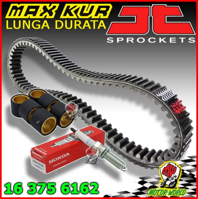 Set Courroie JT Renforcée Kvr + Rouleaux + Bougie Honda Sh 300 I / ABS 2015 2016