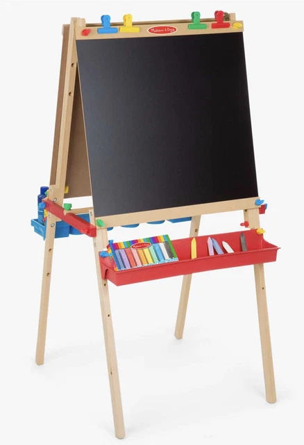 RRP £110 new (other) Melissa & Doug deluxe chalkboard & easel white board BNIB