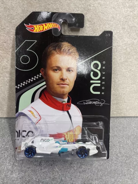 NICO ROSBERG FORMULA ONE 1 HOT WHEELS DIE CAST CAR No 2/3