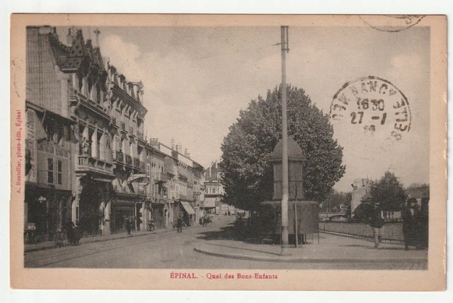 Epinal - 88_Epinal_c - Carte postale ancienne et vue d'Hier et Aujourd'hui