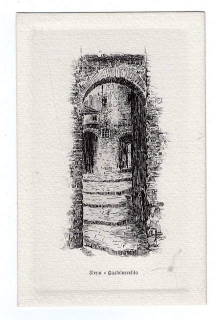 Siena  Castelvecchio   Cartolina Nr 12   Ill.  Petrucci  Ediz.giuntini Nv