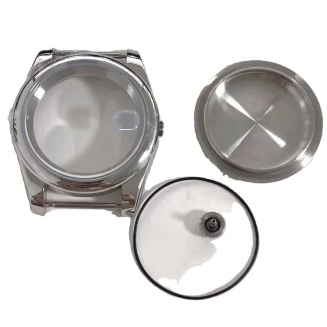 39mm Replacement Sapphire Glass Stainless Steel Watch Case for NH35/36 Movement