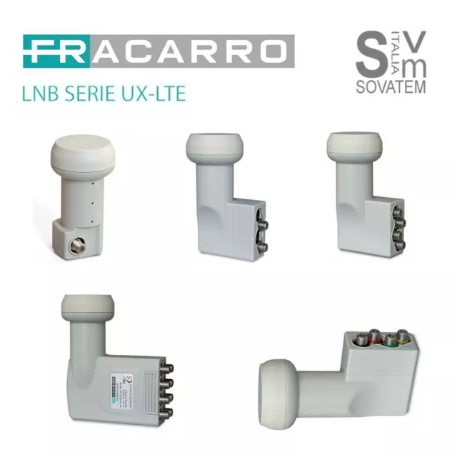 Lnb Fracarro Serie Ux-Lte Universale 2-4-8 Uscite - E 4 Uscite Polarizzate V/H