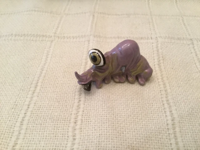 Vintage Retired Mini Hagen Renaker Little Horribles Purple People Eater #405