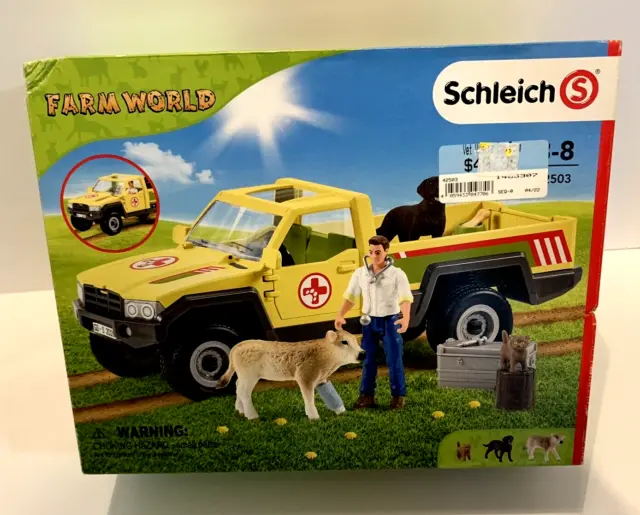 NEW Schleich #42503 Farm World Veterinarian Visit at the Farm Play Set (Germany)