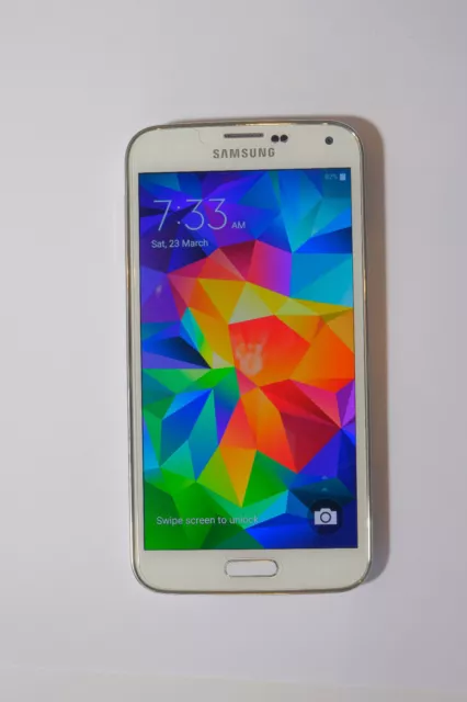 Samsung Galaxy S5 SM-G900I 16GB - White (Unlocked) Smartphone + all accessories