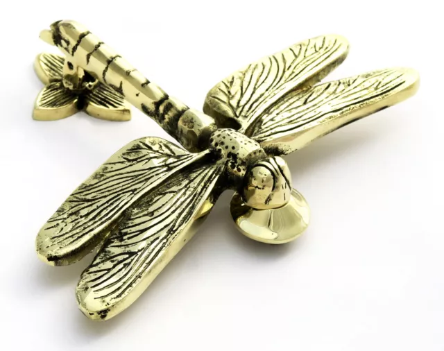 Solid Brass Dragonfly Door Knocker – antique & vintage style dragon fly knockers
