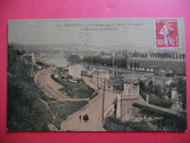 BELLEVUE  :  Le Funiculaire  -  l'Ile Séguin.......VO.1913.