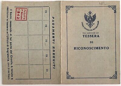 1935 Lido Comunale di Verona gestione Cav Salvatore Castelli tessera 