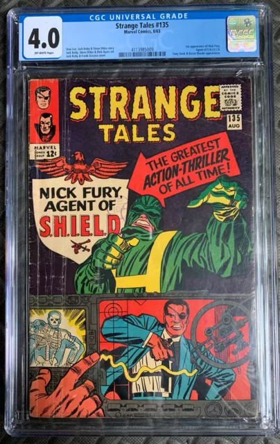 Strange Tales #135  1st App S.H.I.E.L.D & Nick Fury CGC 4.0 4113985009