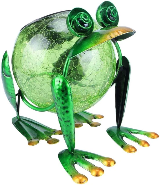 Solar Garden Lantern Waterproof LED Frog Solar Lights Outdoor Decorative Tableto