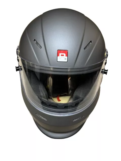 Pyrotect Ultra Sport Full Face Auto Racing Helmet - SA2020 - XL, Matt Gray