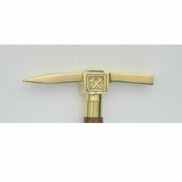 Putter Halley Llondon Vintage, Tête En Laiton Et Manche En Caryer (35 Pouces), Club De Golf Ancien