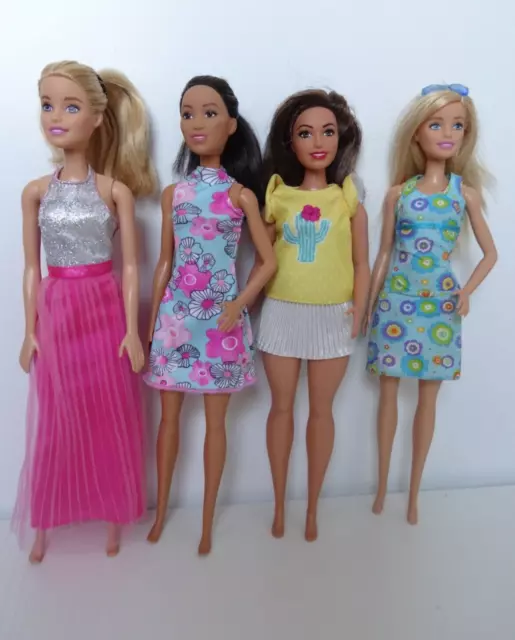 Barbie Doll Inc Curvy Bundle X4 + Fashion Clothes