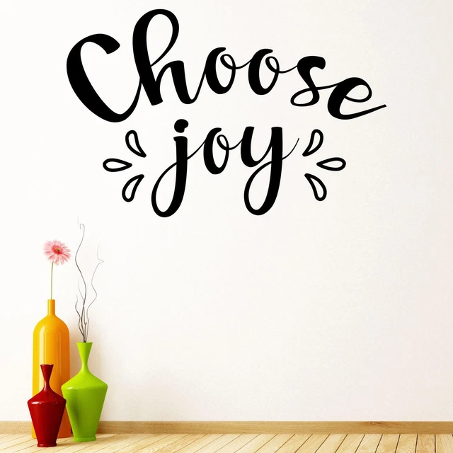 Choose Joy Wall Sticker Decal Quote Motivational Inspiring Vinyl UK