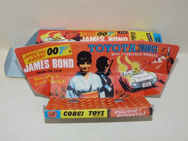 Corgi Toys 336 Toyota 2000 GT James Bond 007 - Miniature 1/43 Boîte D'origine - Occasion