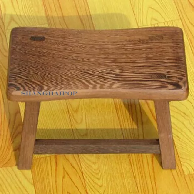 Small Wooden Wood Stool Bench Furniture for Adult Retro Chinese Style Craft