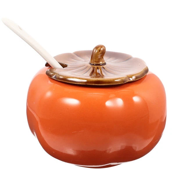 Container Lid Sugar Jar Persimmon Seasoning Jar Rack