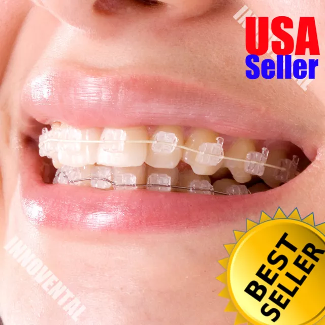 J&J Ortho™ CLARO™ Sapphire Orthodontic Bracket Roth 3-3 UPPER ONLY(6pcs) Hubit