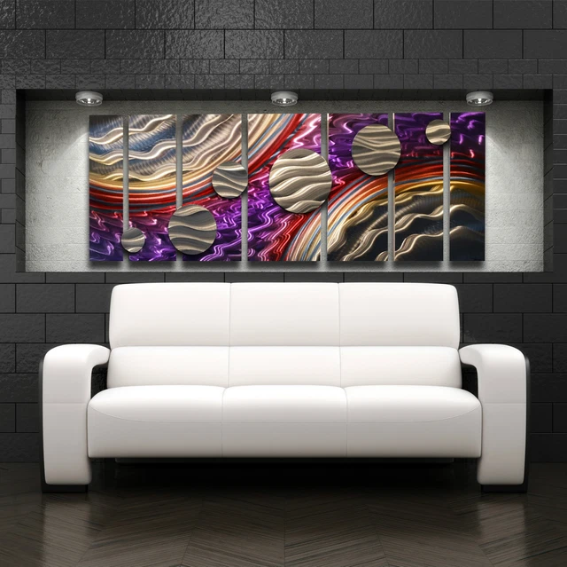 LARGE METAL WALL Art Panels Modern Contemporary Abstract Home Decor