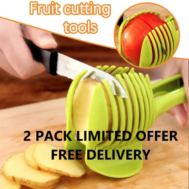 Potato Tomato Onion Lemon Shredders Slicers Vegetable Fruit Slicer  x 2