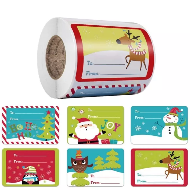 250 Pcs Christmas Sticker Labels Scrapbooking Photo Album Cards Embellishments