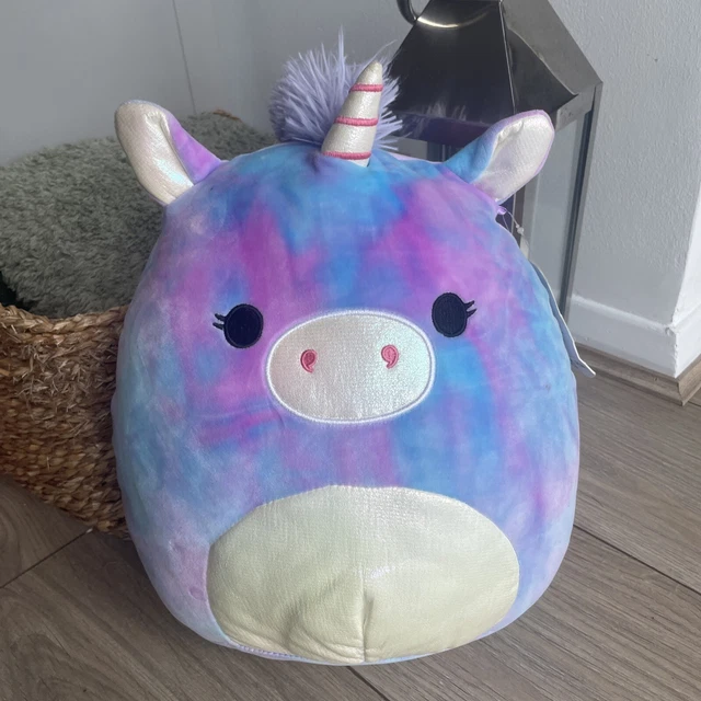 SQUISHMALLOWS AURORA UNICORN Tie Dye Plush Toy Soft Original Kellytoys