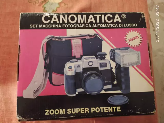 Idea Regalo Antica Macchina Fotografica Canomatica Collezionismo Completa