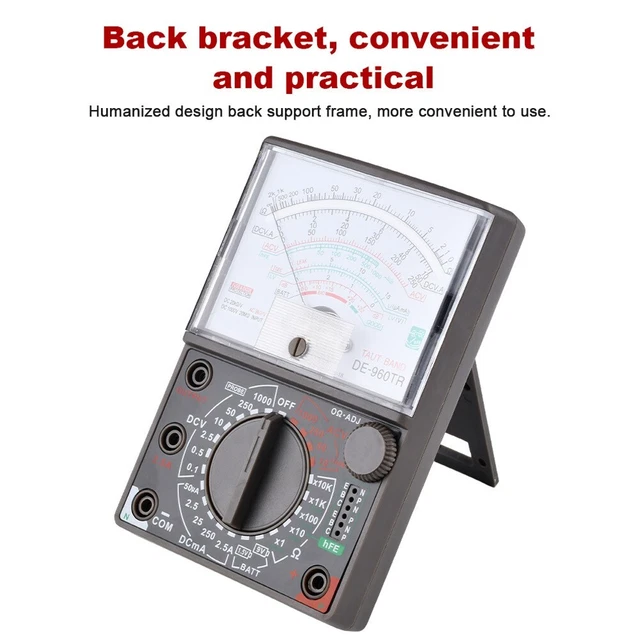 Multimètre portable testeur de voltmètre pour mesures électriques