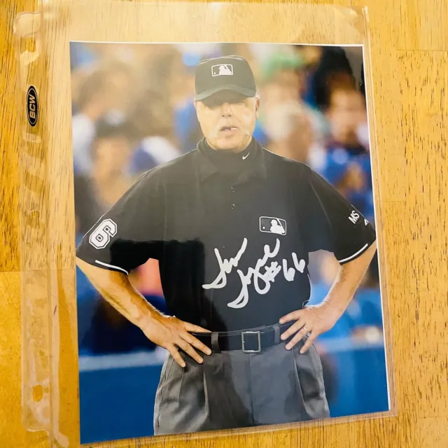 Jim Joyce Mlb Umpire Signed / Autographed 8X10 Photo Nice!!