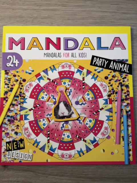Mandala Malbuch für Kinder - Party Animal (24 Motive)