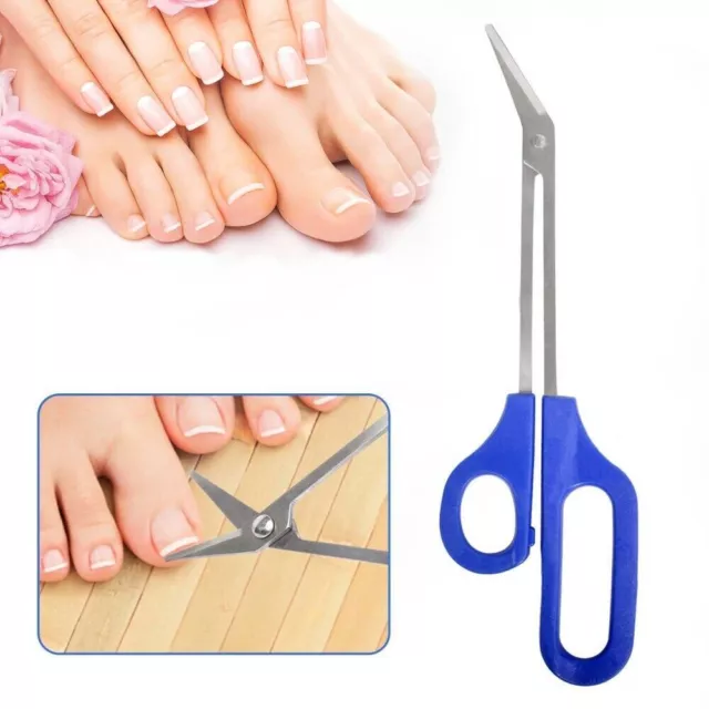 Long Handled Toe Nail Clippers Cutters Angled Scissors Heavy Duty Chiropody Tool