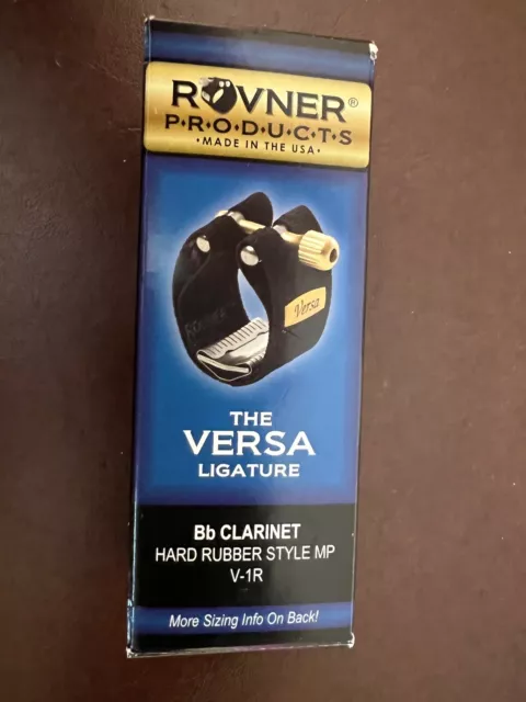 Rovner Versa V-1R Ligature And Cap for Bb Soprano Clarinet.