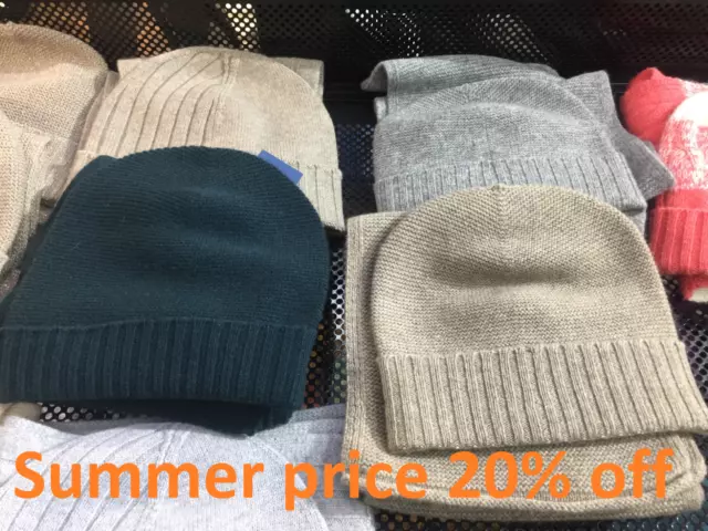 Gorro 100% cashmere con bufanda Mongolia (Precio de verano 20% de descuento)