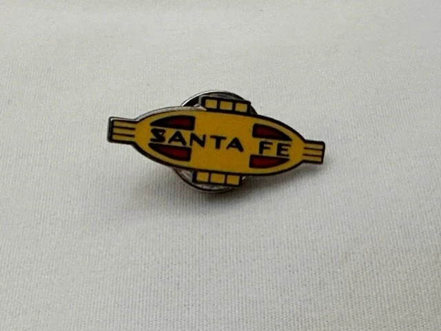 Santa Fe Railroad Diesel Locomotive Train Enamel Pin
