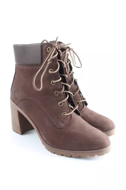 TIMBERLAND Bottines à lacets Dames T 40 brun-gris clair style décontracté