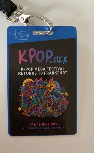 Kpop Flex 2023 FRONT OF STAGE EARLY ENTRY Festival Pass Collector Ticket